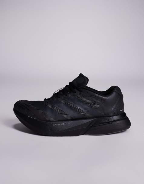 adidas Running Adizero Boston 13 in triple black - view 2