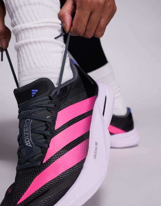adidas Running – Adizero Boston 13 – Lauf-Sneaker in Schwarz und Pink, 4 von 5