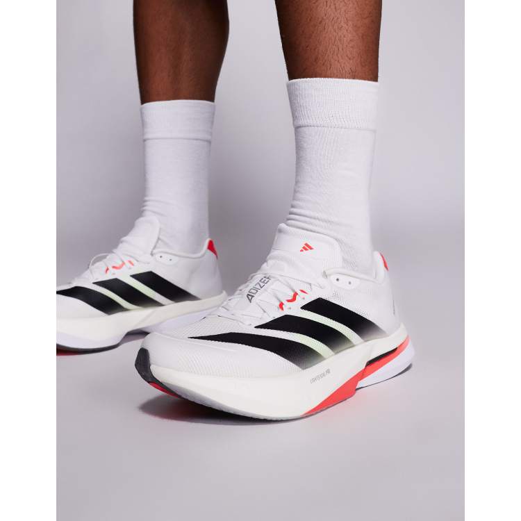adidas - Running Adizero Boston 13 - Sneakers bianche, rosse e