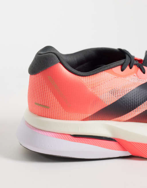 adidas Running Adizero Boston 13 sneakers rosse e grigie, 4 di 5