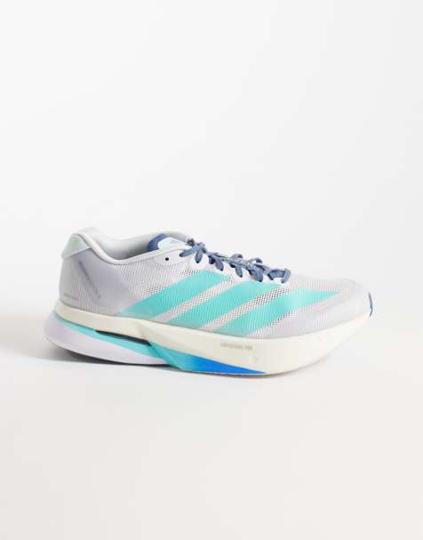 adidas – Running Adizero Boston 13 – Svarta och blå löparskor - view 1