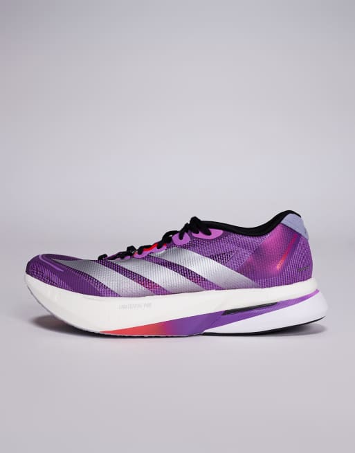 adidas Running Adizero Boston 13 trainers in purple and silver, 2 of 5