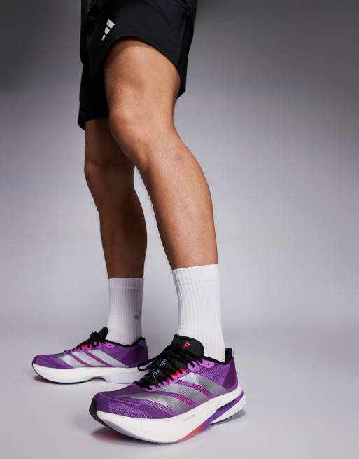 adidas Running Adizero Boston 13 trainers in purple and silver, 5 of 5