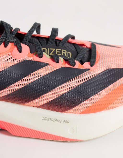 adidas Running Adizero Boston 13 trainers in red and grey, 2 of 5