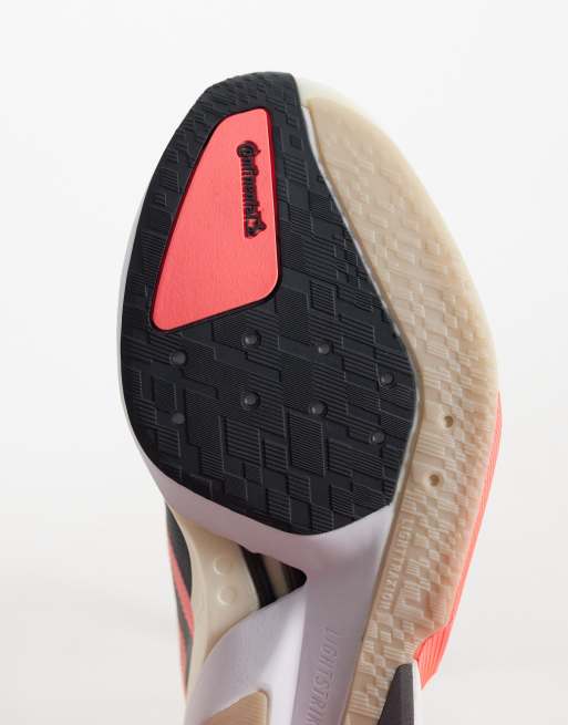 adidas Running Adizero Boston 13 trainers in red and grey, 3 of 5