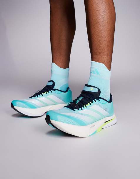 adidas Running Adizero Boston 13 w turkusowym niebieskim i białym - view 1