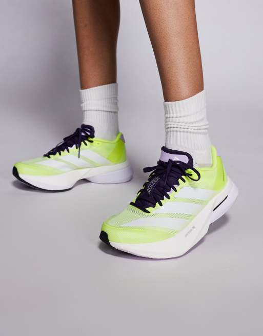 adidas Running – Adizero Boston 13 – Żółte buty sportowe, 4 z 5