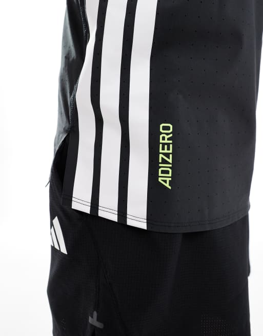 adidas Running – Adizero – Czarny T-shirt, 3 z 4