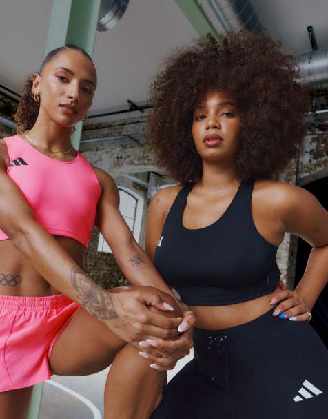 adidas Running Adizero tank in black