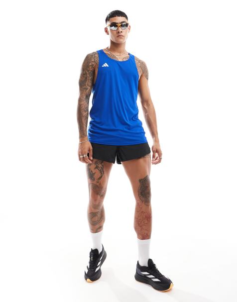 adidas Running - Adizero Essentials - Blå overdel - view 1