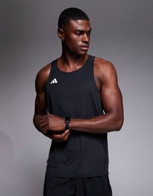 Adidas Nero Canottiera Adizero Essentials - Immagine 2