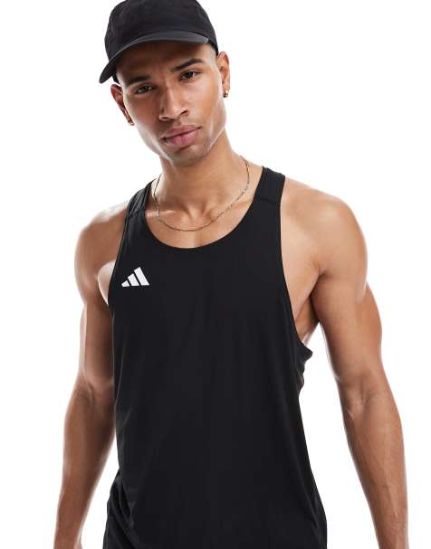 adidas - Running Adizero Essentials - Canotta nera - view 1