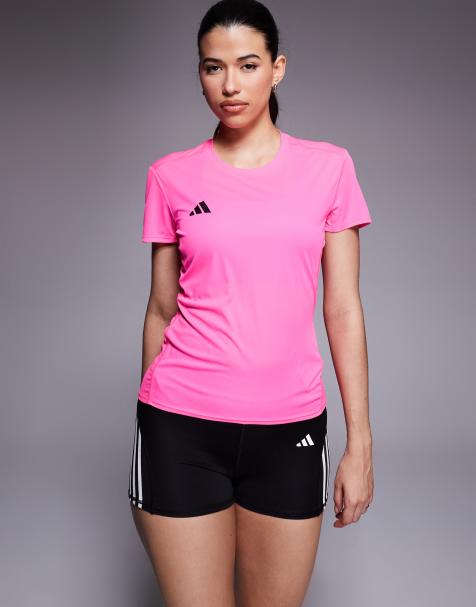 adidas – Running – Adizero – Essentials – Rosa t-shirt - view 1