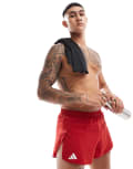 [adidas performance] adidas Running Adizero Essentials shorts in red M RED