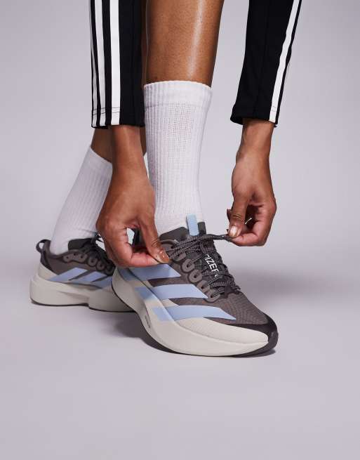 adidas – Running Adizero EVO SL ATR – Bruna och blå löparskor, 4 av 5