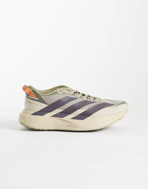 adidas Running – Adizero EVO SL ATR – Kakifärgade och orange träningsskor - view 1