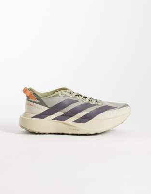 adidas Running - Adizero EVO SL ATR - Sneaker in Khaki und Orange-Grün