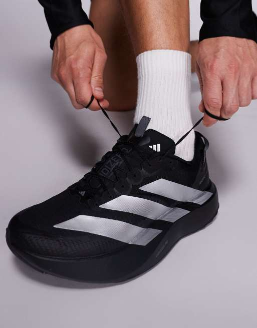adidas Running – Adizero EVO SL ATR – Sneaker in Schwarz und Silber, 4 von 5