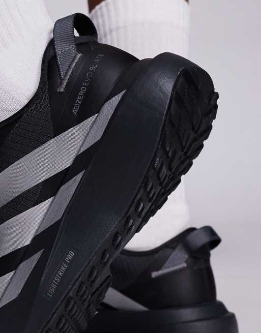 adidas Running - Adizero EVO SL ATR - Sorte sneakers med sølvfarvede reflekterende detaljer, 4 af 5