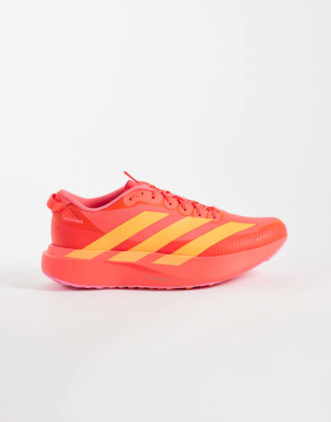 adidas Running Adizero EVO SL ATR trainers in bright red and orange - view 1