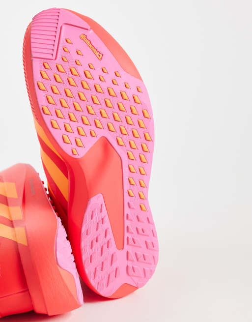 adidas Running Adizero EVO SL ATR trainers in bright red and orange, 5 of 5