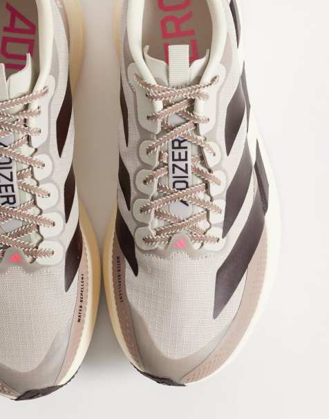 adidas Running Adizero EVO SL ATR trainers in brown cream, black and pink - view 1