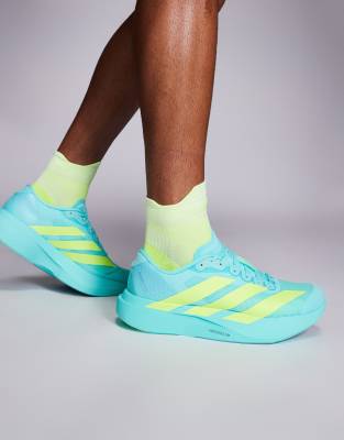 adidas Running - Adizero EVO SL - Baskets - Bleu/jaune - view 1