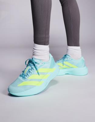 adidas Running - Adizero EVO SL - Baskets - Bleu turquoise/jaune - view 1