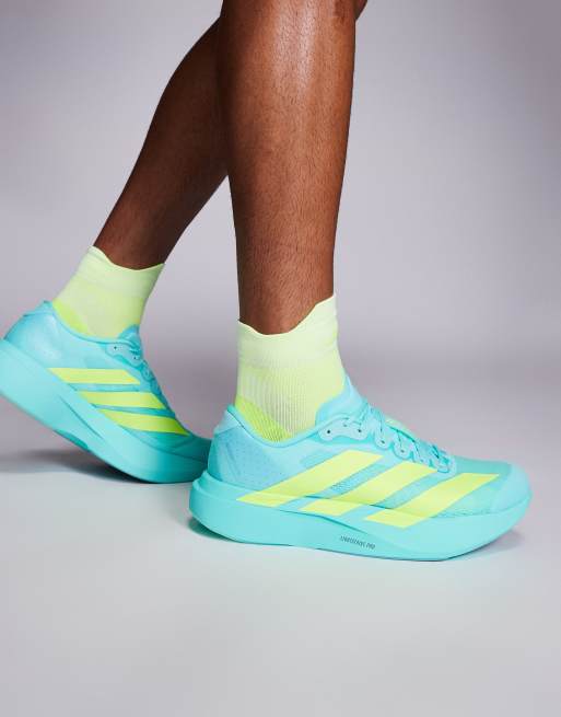adidas Running - Adizero EVO SL - Blå/gule sneakers - view 1
