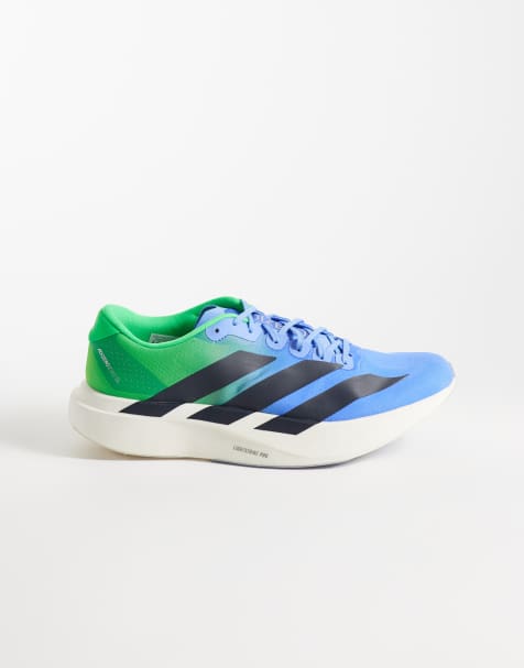 adidas Running – Adizero EVO SL – Blå och gröna träningsskor - view 1