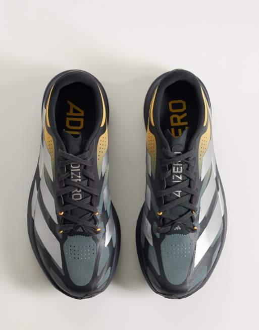 adidas Running Adizero EVO SL EXO sneakers i grå, gul og sølv, 2 af 5