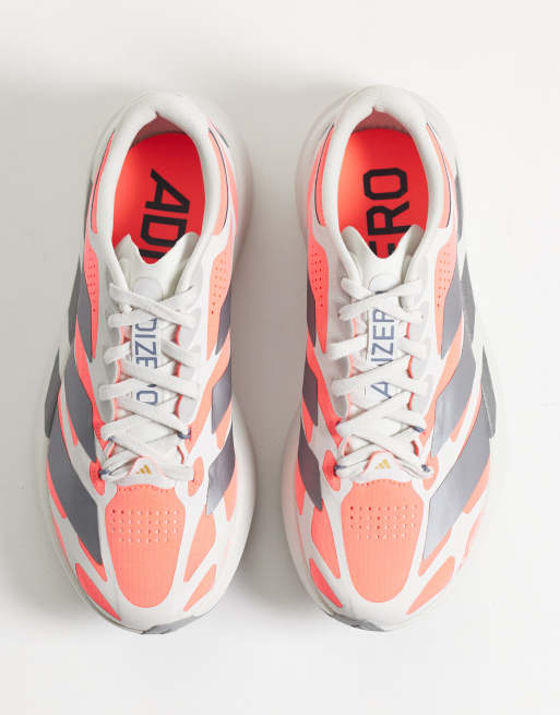 adidas Running Adizero EVO SL EXO sneakers i vitt, rosa och silver, 3 av 5