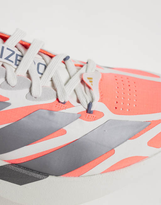 adidas Running Adizero EVO SL EXO sneakers i vitt, rosa och silver, 4 av 5