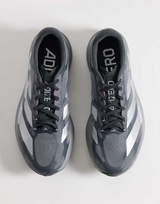 adizero evo sl ブラック/シルバー adidas Running Adizero Evo SL Exo sneakers in black and silver | ASOS