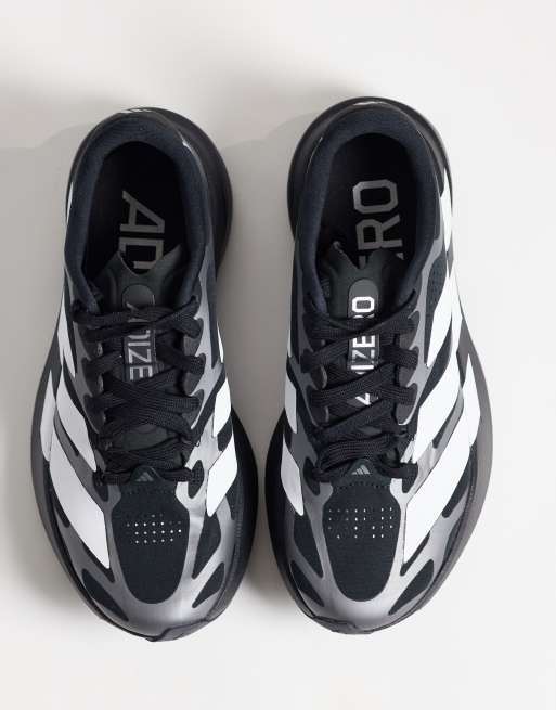 adidas Running Adizero EVO SL EXO sneakers in black, white and silver, 3 of 5