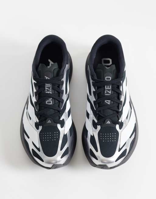 adidas Running Adizero EVO SL EXO trainers in black and silver, 2 of 5
