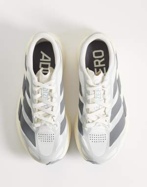 adidas Running Adizero EVO SL EXO trainers in cream and silver blue