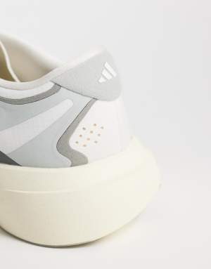 adidas Running Adizero EVO SL EXO trainers in cream and silver blue