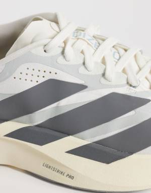 adidas Running Adizero EVO SL EXO trainers in cream and silver blue