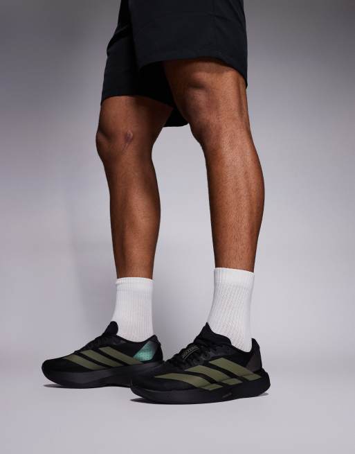 adidas Running – Adizero EVO SL – Laufschuhe in Schwarz und Khaki, 5 von 5