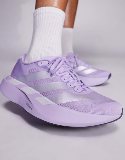 adidas Running – Adizero Evo SL – Lila och silverfärgade löparskor, 3 av 5