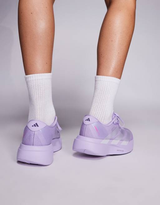 adidas Running – Adizero Evo SL – Lila och silverfärgade löparskor, 4 av 5