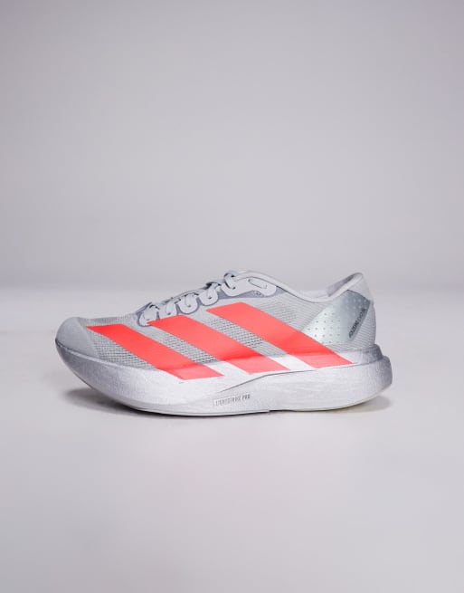 adidas Running - Adizero EVO SL - Sølvfarvede og neonrøde sneakers, 2 af 5