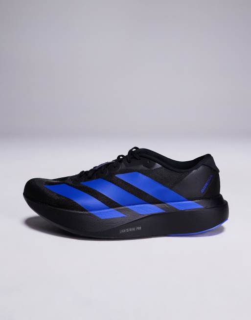 adidas Running Adizero Evo SL trainers in black and blue