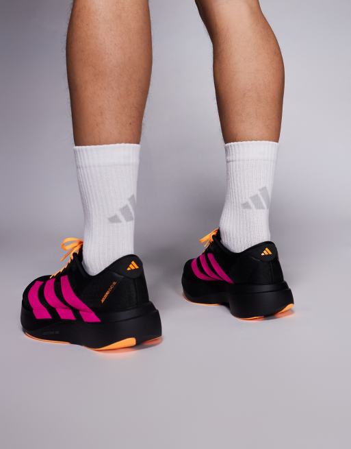 adidas Running – Adizero EVO SL – Sneaker in Schwarz und Rosa, 3 von 5