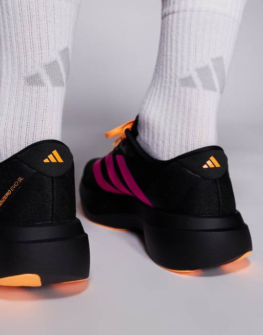 adidas Running – Adizero EVO SL – Sneaker in Schwarz und Rosa, 4 von 5