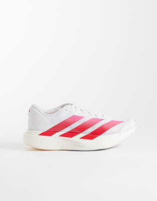 Running - Adizero Evo SL - Sneaker in Weiß und Rosa Weiß 37 1/3