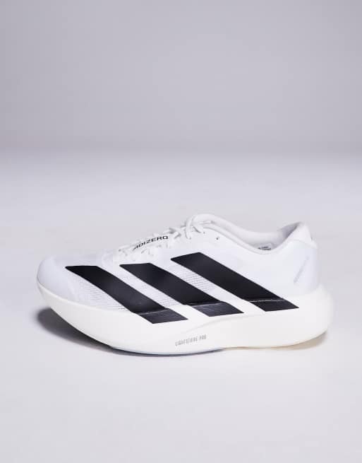 adidas Running Adizero EVO SL trainers in white and black