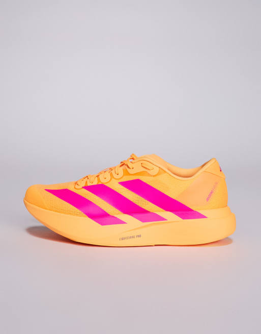 adidas Running - Adizero EVO SL - Sneakers arancione acceso e rosa, 2 di 5