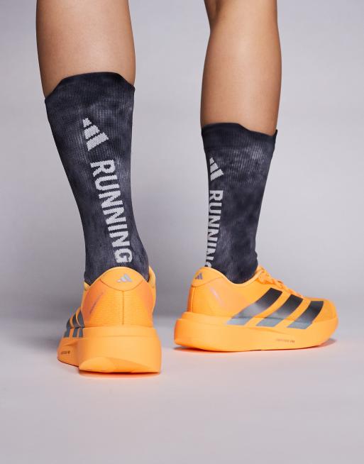 adidas - Running Adizero EVO SL - Sneakers arancioni e argento, 4 di 5